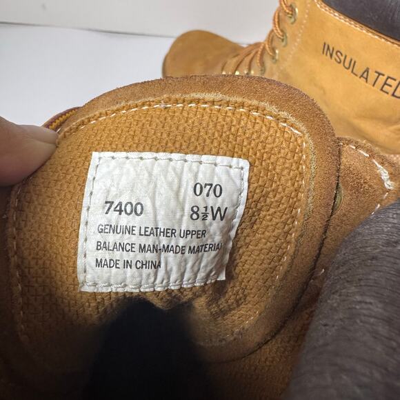 RUFFHIDES Men's Insulated Leather Workwear Heavy Duty Combat Boots Size 8.5W - Picture 5 of 7